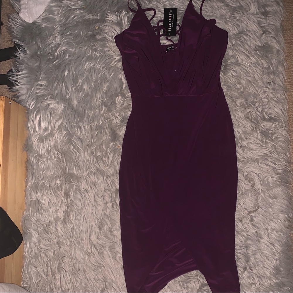 Purple Midi Dress